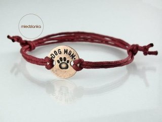 Bransoletka Dog Mom [miedź]