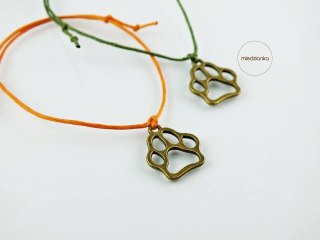 Bransoletka Paw Print Charm Bracelet Gold