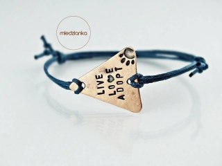 Bransoletka Trójkątna II - Live Love Adopt