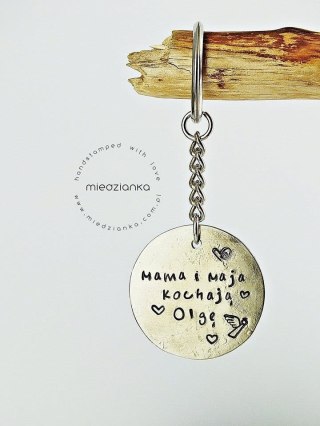 Brelok Matki i córki z alpaki [personalizacja]