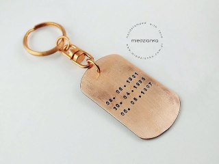 Brelok do kluczy Miedziana Niezapominajka