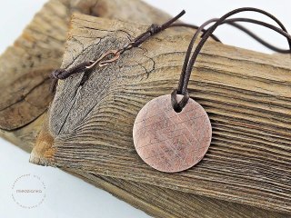 Naszyjnik Miedziane Trójkąty - Copper Triangles