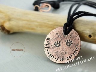 Naszyjnik męski z personalizowanym napisem