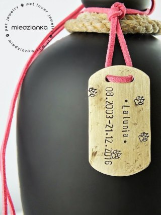 Pet Memorial Jewelry-Psi nieśmiertelnik na urnę