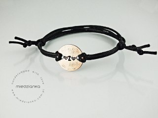 Bransoletka Double Heart Letter