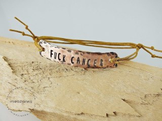Bransoletka Fuck cancer