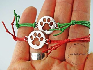 Bransoletka Paw Print Charm Bracelet III