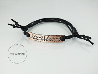 Bransoletka Podróżnika 2 współrzędne + rewers
