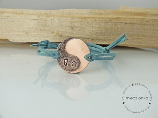 Bransoletka Yin Yang z psią łapką
