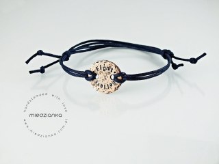 Bransoletka motywacyjna Believe Fight kamienna