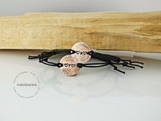 Bransoletki Double Heart Letters