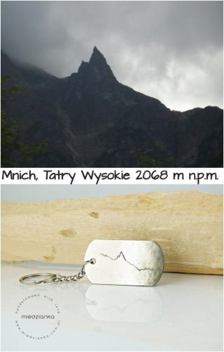 Brelok do kluczy z górami II (alpaka)