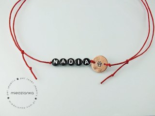 Choker z imieniem dla psa BLACK LETTERS