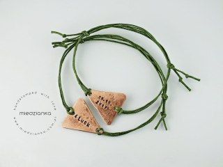 Dwustronna Bransoletka Trójkątna - Amulet