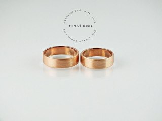 Miedziana obrączka 5,5 mm Satyna