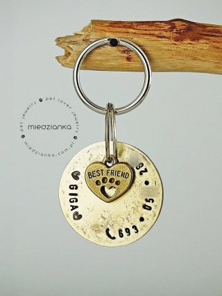 Ø32mm Adresówka Brass Glamour Best Friend