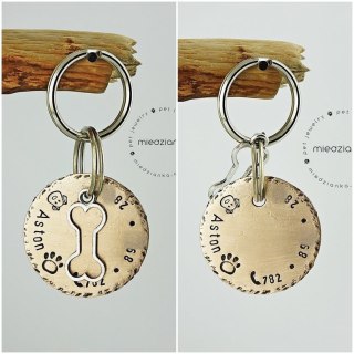 Ø32mm Adresówka Bronze Dog Bone [brąz]