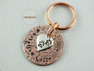 Ø32mm Adresówka Copper Elegant Dog Track