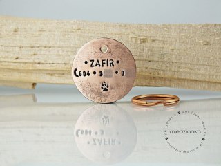 Ø32mm Adresówka miedziana STANDARD 3 linijki