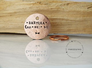 Ø32mm Adresówka miedziana STANDARD 3 linijki