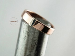 Obrączka Miedziana Simple Rectangle