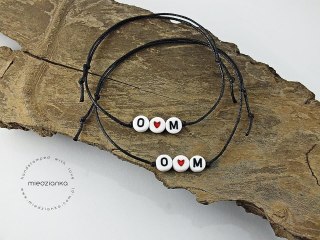 Bransoletka Inicjał Heart Letters