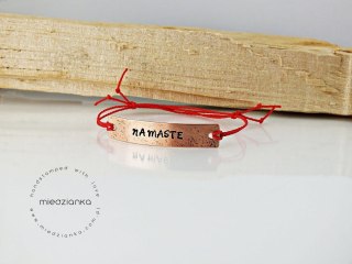 Bransoletka Namaste [miedź]