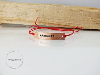 Bransoletka Namaste [miedź]