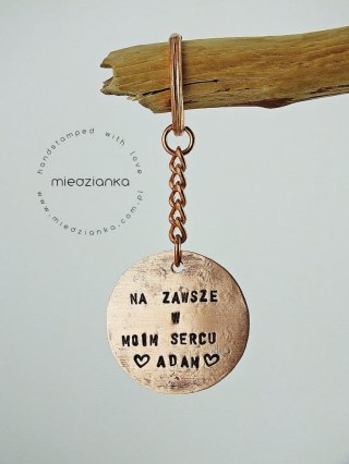 Brelok do kluczy Na zawsze w moim sercu