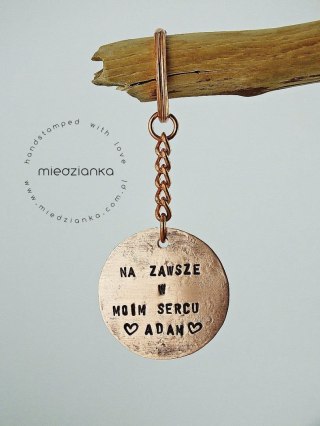 Brelok do kluczy Na zawsze w moim sercu
