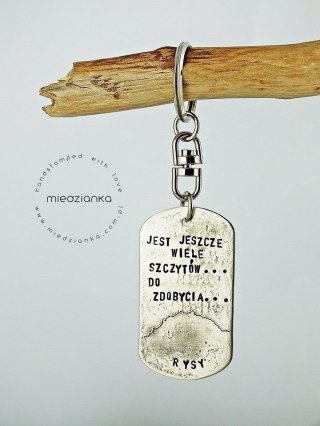 Brelok do kluczy z górami III (alpaka)