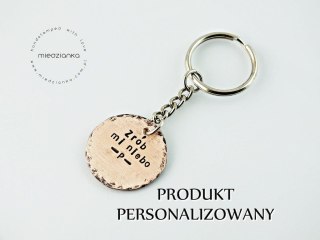 Brelok do kluczy z inicjałami