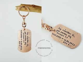 Brelok na rocznicę ślubu [miedź]