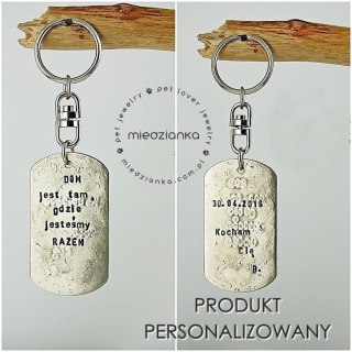 Brelok-nieśmiertelnik do kluczy [dwustronny]