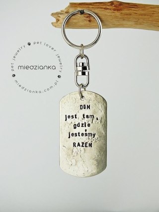 Brelok-nieśmiertelnik do kluczy [dwustronny]