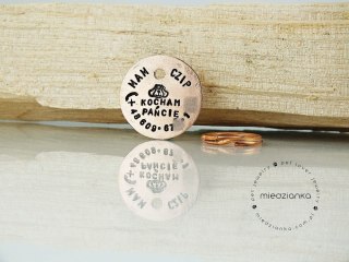 Ø25mm Adresówka Kocham Pańcię [bez imienia]