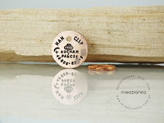 Ø25mm Adresówka Kocham Pańcię [bez imienia]