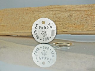 Ø25mm Adresówka z aluminium dla psa