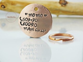 Ø32mm Adresówka dla psa Fancy Letters