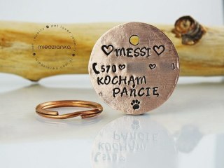 Ø32mm Adresówka dla psa Kocham Pańcię