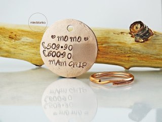 Ø32mm Adresówka dla psa bez oksydy Fancy Letters