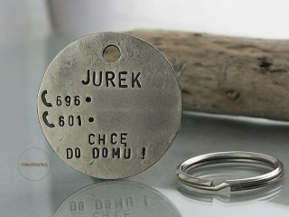 Ø32mm Adresówka z alpaki dla psa