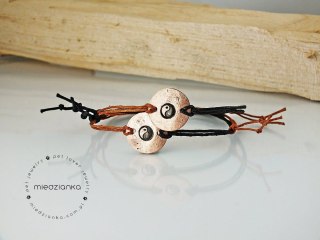 Set Bransoletek Yin Yang - Miedziana Równowaga