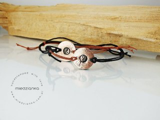 Set Bransoletek Yin Yang - Miedziana Równowaga