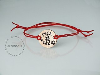 Bransoletka miedziana Psia Kość!