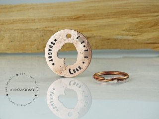 Identyfikator cocker spaniel z miedzi Ø32mm