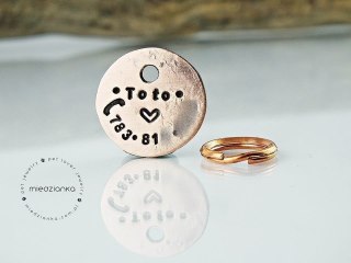 Ø18mm Adresówka miedziana mikro z imieniem