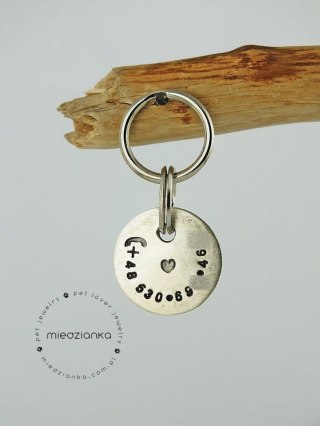 Ø20mm Adresówka MINIMAL bez imienia [alpaka]