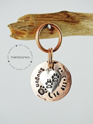 Ø25mm Adresówka Copper Elegant DOG TRACK