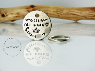 Ø25mm Adresówka KING Silver